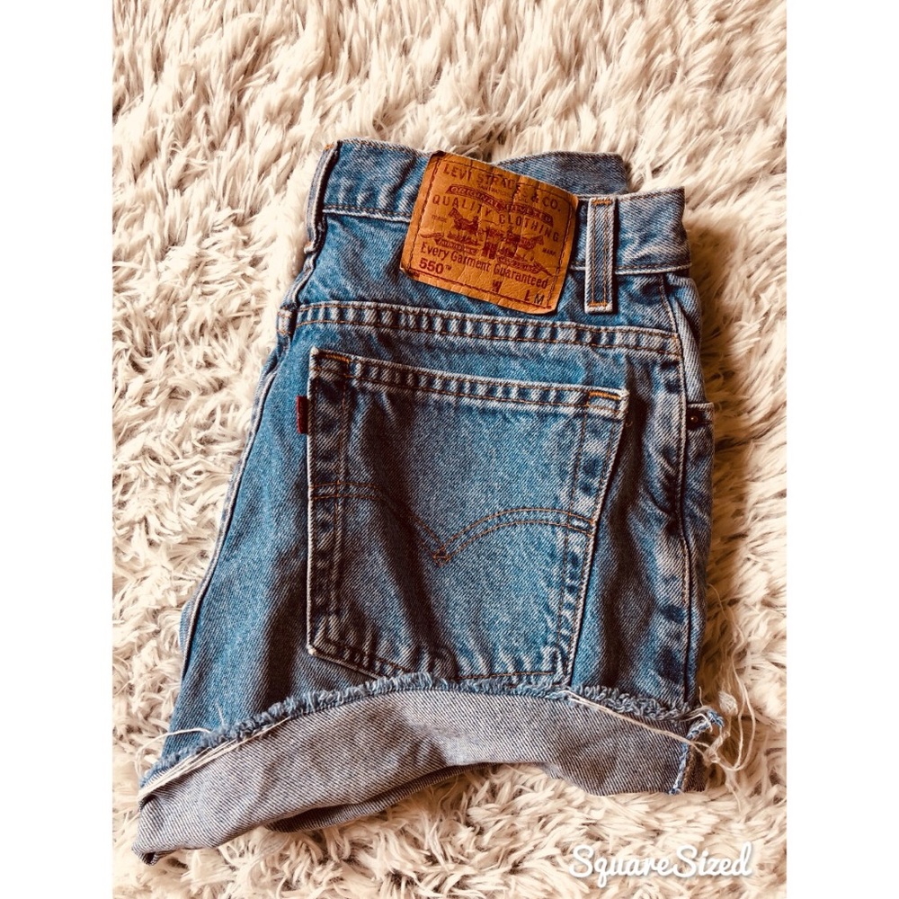 Vintage Levi 550 Denim sz 8 women 29 💛